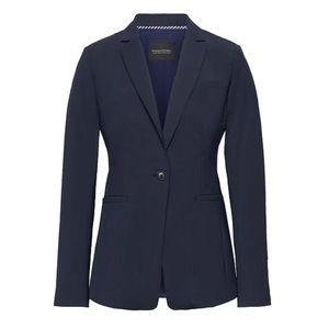 Long and Lean-Fit Washable Wool Blend Blazer